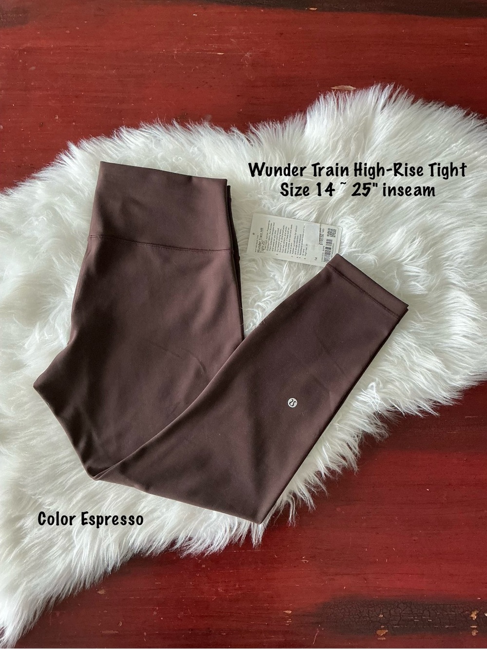Lululemon Wunder Train High-Rise Tight 25" Espresso